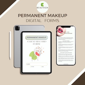 Formulaires Maquillage Permanent, Formulaire Consentement PMU, Consultation Beauté, Carte Soin PMU, Formulaire Lèvres, Microblading,