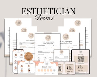 Esthetician Forms: Client Intake & Facial Consultation (Digital)