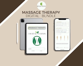 Massage Therapy Forms Bundle: client intake cancellation policy and agreement| fillable pdf instant download canva | soap notes