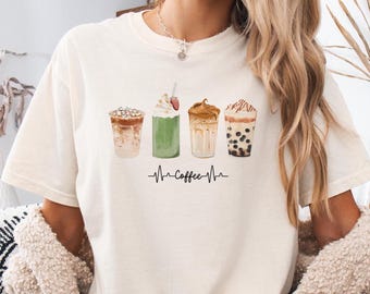 Camiseta unisex "Amante del café helado": Colores cómodos