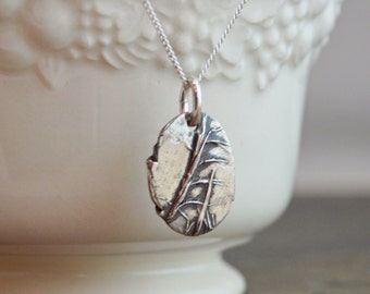 Kansas Necklace, Little Bluestem Necklace, Botanical Necklace, Plant Necklace, Rustic Necklace, Sterling Necklace, Prairie Grass Necklace,