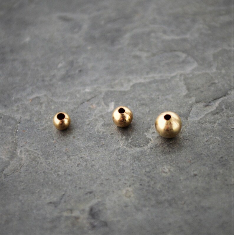 Round Spacer Beads 14k Gold Filled in 2mm 3mm and 4mm | Etsy
