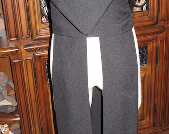 Costume da Guerriero di Star Wars: Tabardo con cappuccio nero e fascia