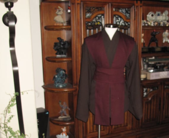 Cosplay Burgundy Poplin fabric Tabards & Obi Cosplay Burgundy Poplin fabric Tabards & Obi