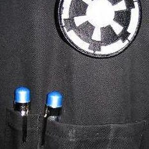 Acessório para traje de piloto de caça Imperial Tie Fighter Star Wars com cilindros de código metálico