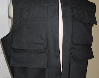 Versione Han Solo ANH Gilet in cotone nero novità in 9 taglie
