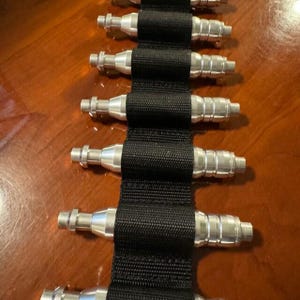 Black 2&quot; Wide Costume Leg Flare Signal Holder for 4 5 6 8 flares in 8 sizes flares not included
