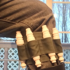 Olive Green Leg Flare Holder: SW X-Wing Pilot Costume, 4&quot; Wide