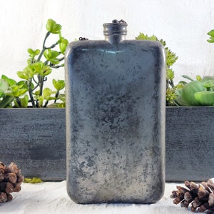 Vintage James Dixon & Sons Pewter Flask - Made in Sheffield England - H71 Large 12oz