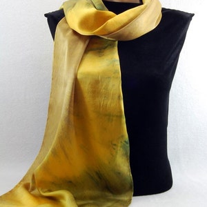 The Colors of FALL...Hand Dyed Silk Charmeuse Scarf, choose your palette Bild 4
