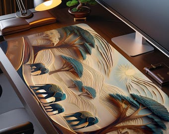 3D Mouse Pad | Boho Elephant Desk Mat
