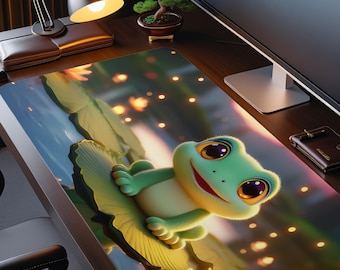 Frog Mouse Pad | Kawaii 3D Pastel XXL Desk Mat