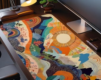 Abstract Desk Mat | Landscape XXL Mouse Pad