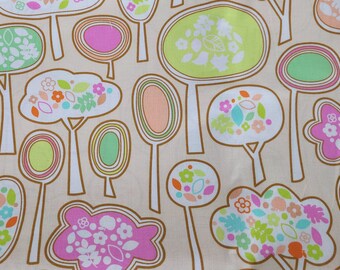 A Walk in the Woods Fabric Abstract Trees Floral BTY Valley View by Erin McMorris for Free Spirit #PWEM 057, 100% Cotton Fabric