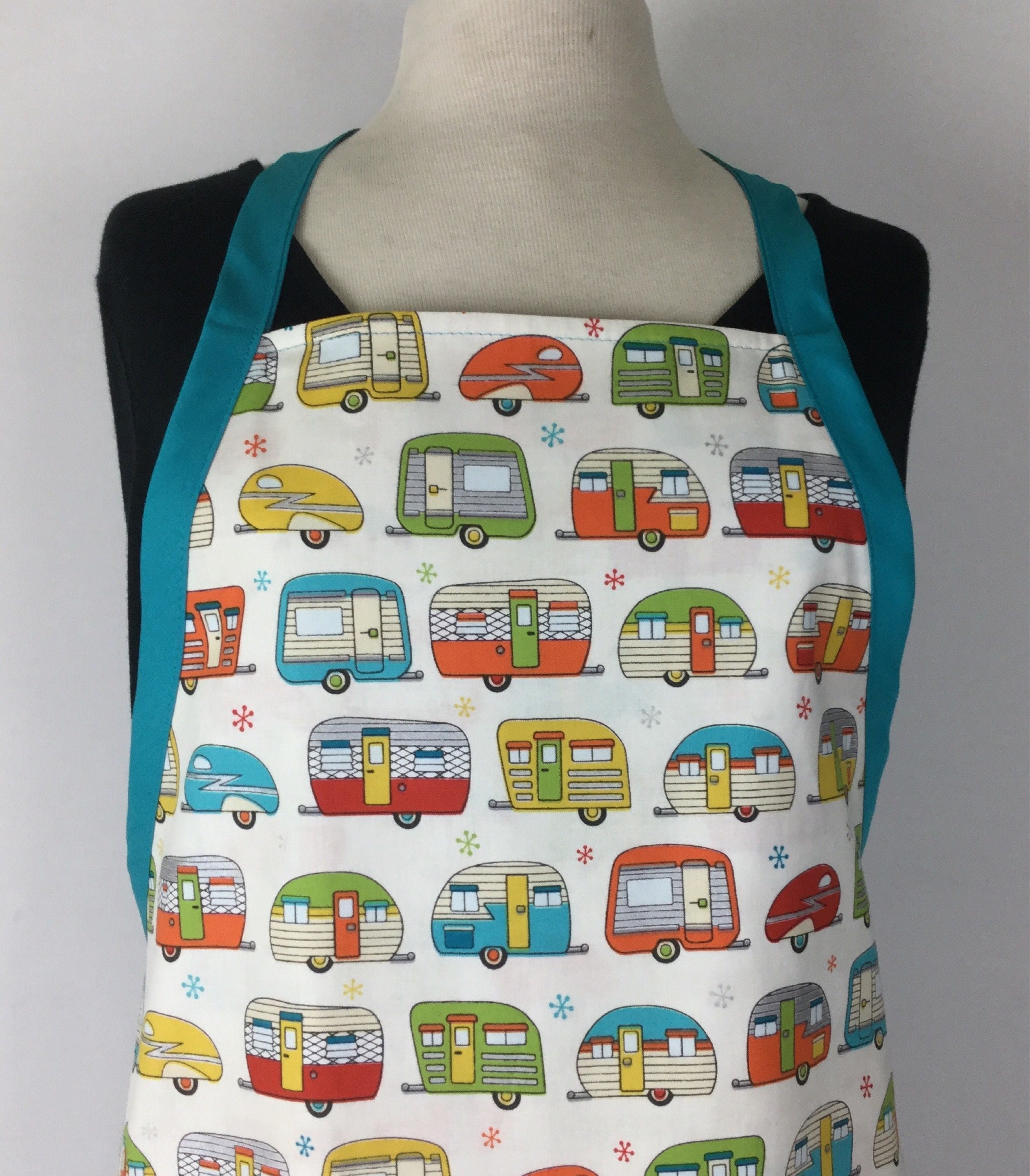 Retro Travel Trailer Apron Reversible Apron Gifts for Etsy