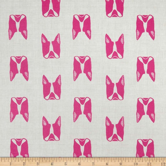 French Bulldog Frenchie Dog Fabric BTY, Andover Cats & Dogs 8965-E, Cute Pink Dogs, Dog Lover Fabric, 100% Cotton