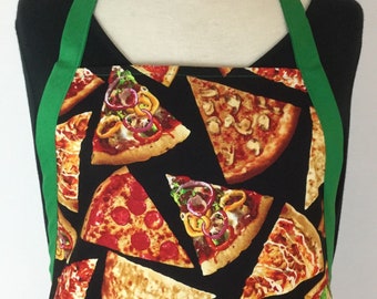 Pizza Apron, Gifts for Gourmets, Reversible Apron, Adult Apron with Pockets, Chef Apron for Men, Unisex Apron. Bib Apron. RTS.