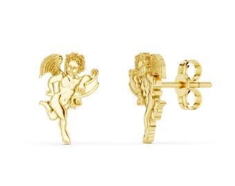 Massief gouden engelenknop: sieraden spirituele voogd