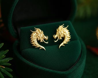 Orecchini A Perno KECHO In Oro 14 Carati – Forma Di Gatto – Regalo Donna - 3