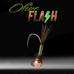 Olive Flash Thread Frenchie Nymphs (3-pack)
