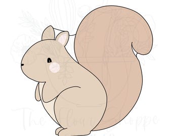 Squirrel 1 Woodland Forest Animals Cookie Cutter