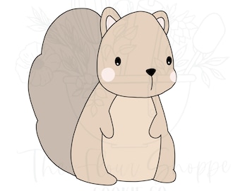 Squirrel 2 Woodland Forest Animals Cookie Cutter