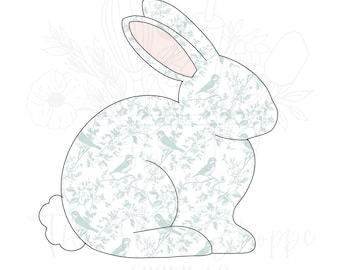 Bunny Silhouette Easter Cookie Cutter