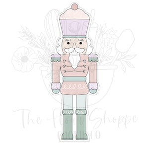 Nutcracker 4 with Cupcake Hat Christmas Holiday Cookie Cutter