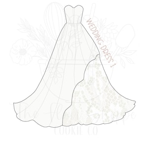 Wedding Dress 1 Cookie Cutter