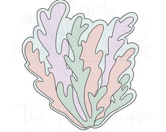 Coral Seaweed Ocean and Under the Sea Cookie Cutter