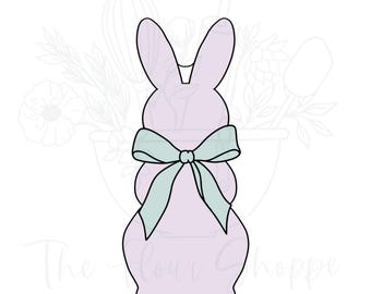 Flocked Bunny Easter Cookie Cutter