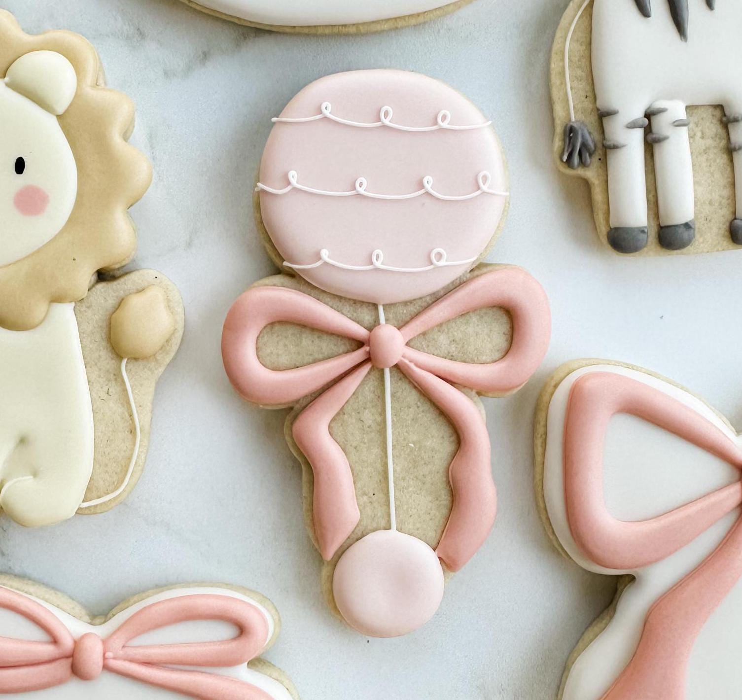 Baby Rattle With Skinny Bow Cookie Cutter - Etsy