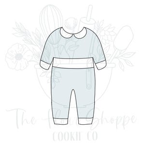 Long Sleeve Baby Outfit Baby Shower Cookie Cutter