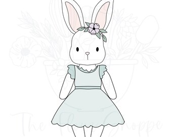 Bunny Rabbit Plush Easter Cookie Cutter