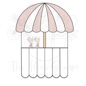 Umbrella Beach Drink Stand Cookie Cutter