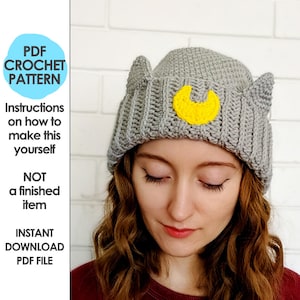 moon cat hat crochet pattern, crochet hat, crochet hat pattern, cat ears, crochet cat hat, crochet beanie, slouchy beanie