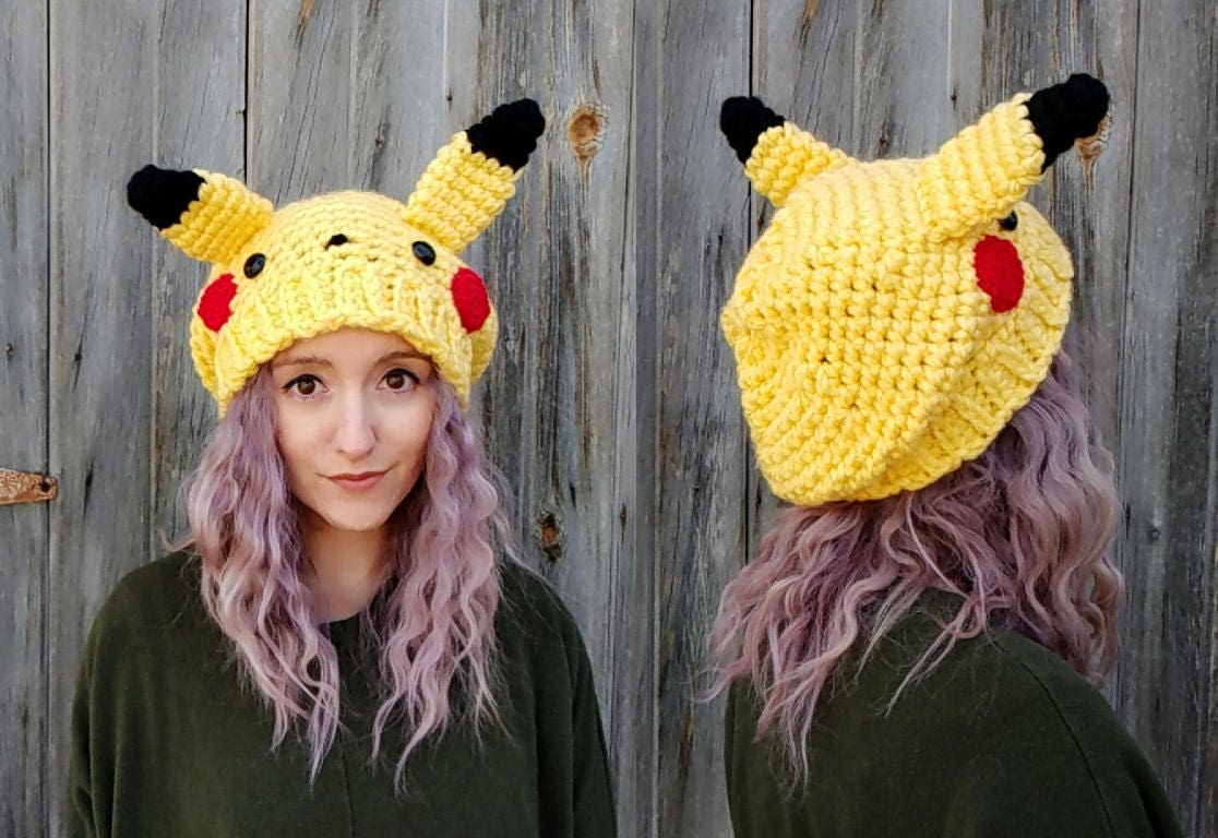 15 idées de Pokémon bonet  bonnet crochet, tricot, pikachu pikachu