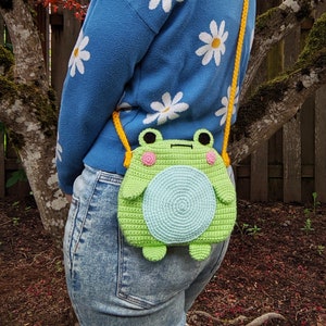 Crossbody Froggy Bag Crochet Pattern, Frog, Toad, Crochet Purse, Kawaii image 7