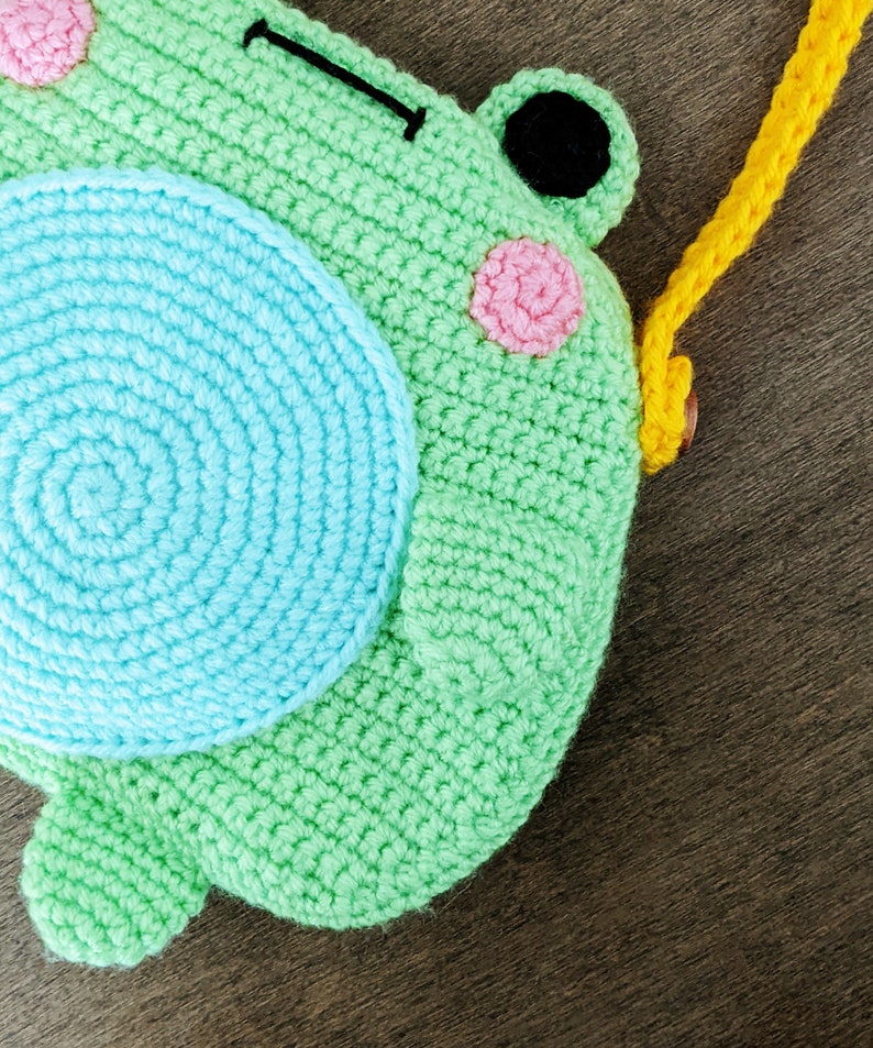 Crossbody Froggy Bag Crochet Pattern, Frog, Toad, Crochet Purse, Kawaii image 8