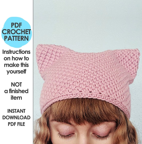 Pink Pussyhat Crochet Pattern Pussy Hat 