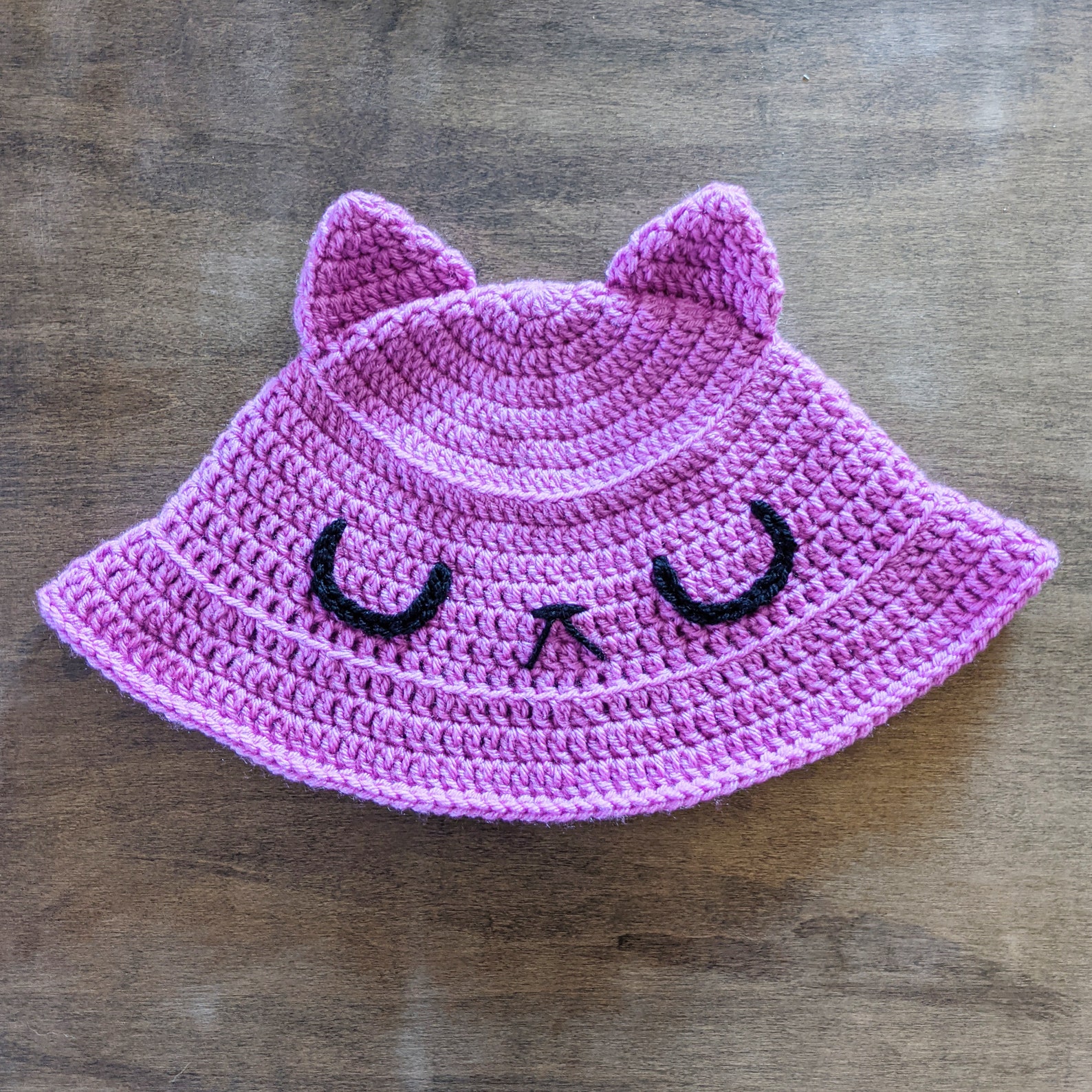 Cat Ears Bucket Hat Crochet Pattern Crochet Hat Pattern Etsy