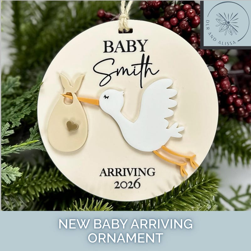 Stork 2026 Ornament - Etsy
