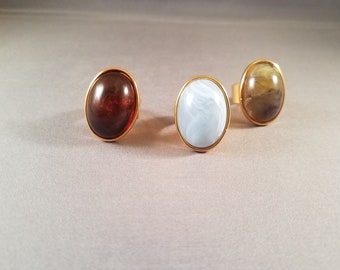 You Rang? ring | blue, dark orange, olive, boho tribal chic