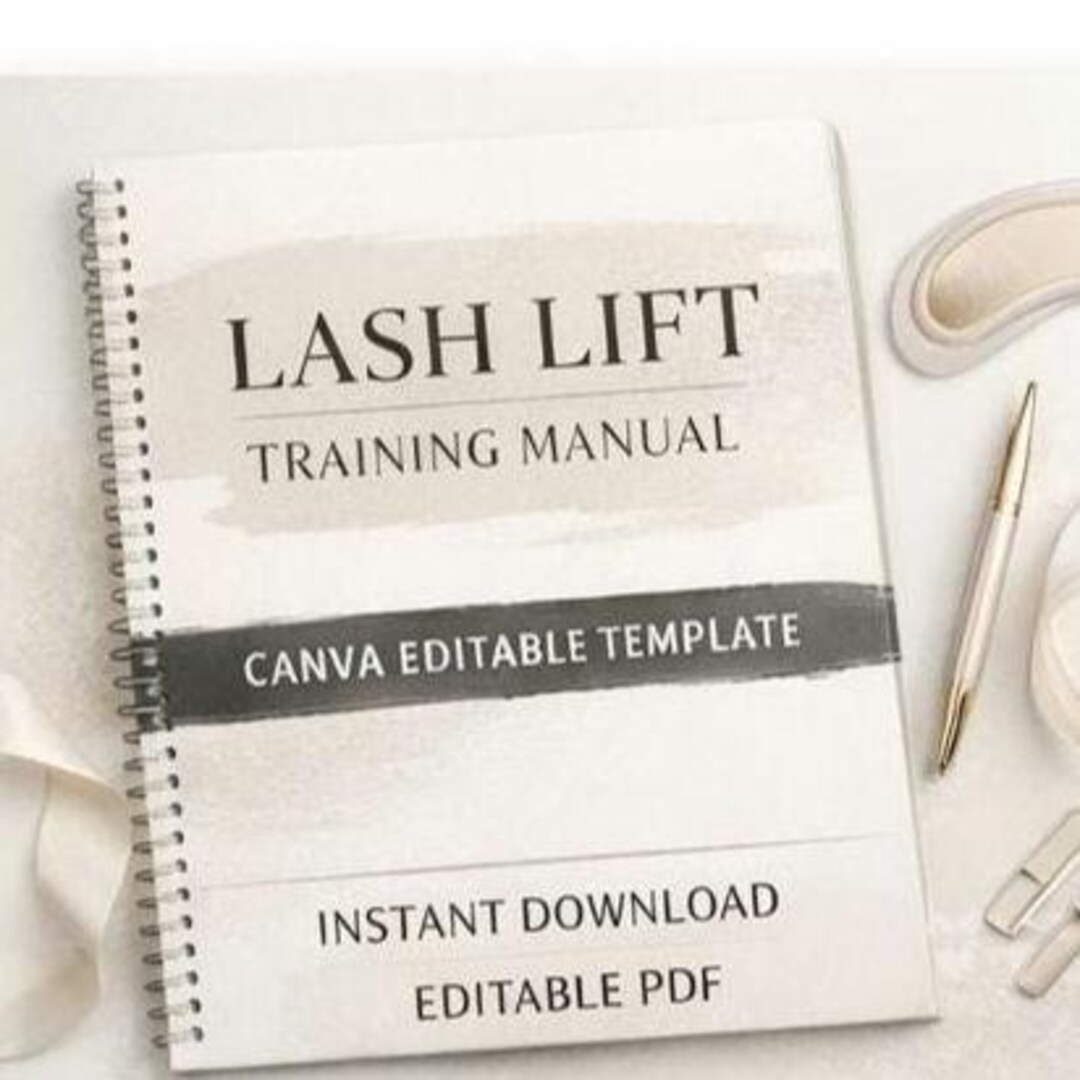 Editable Lash Lift Training Manual | Lash Lift Course PDF | Beauty ...