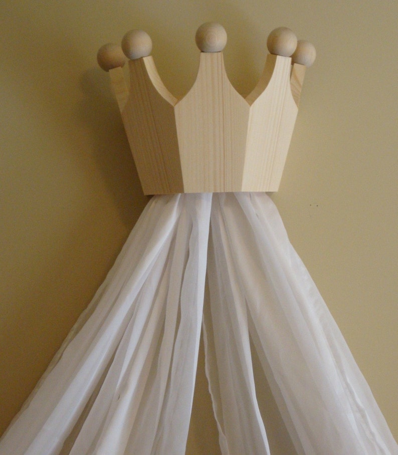 Princess Bed Crown / Valance / Canopy / Cornice for Nursery image 1