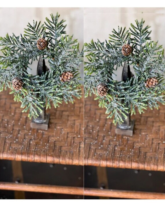 Set of Snowshoe Hemlock Candle Ring 7