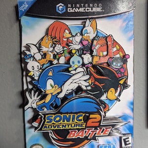 Sonic Adventure 2 Gamecube Box Art Shadowbox / 3D Art