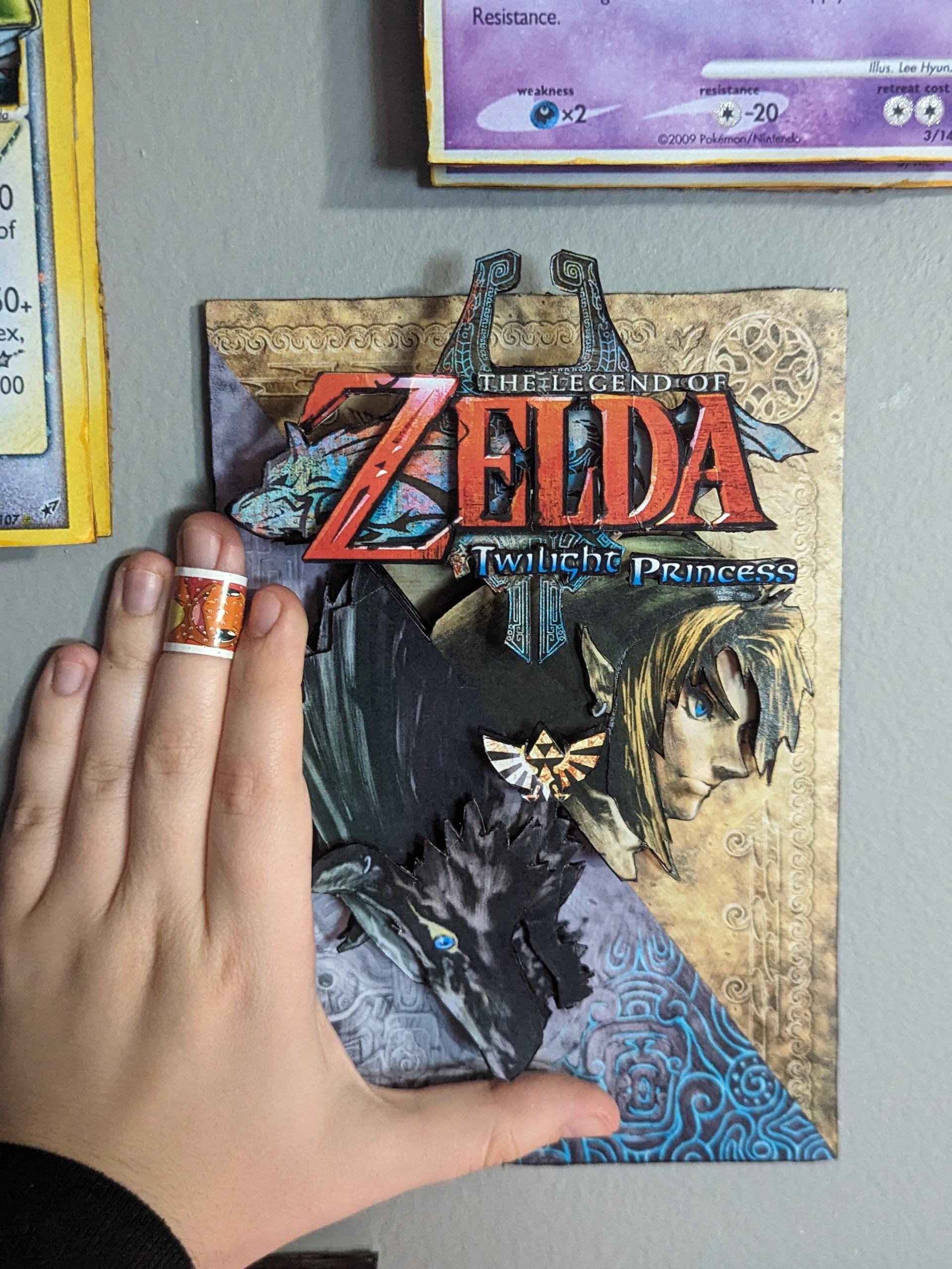 The Legend of Zelda: Twilight Princess Link / Wolf Link Shadow Box