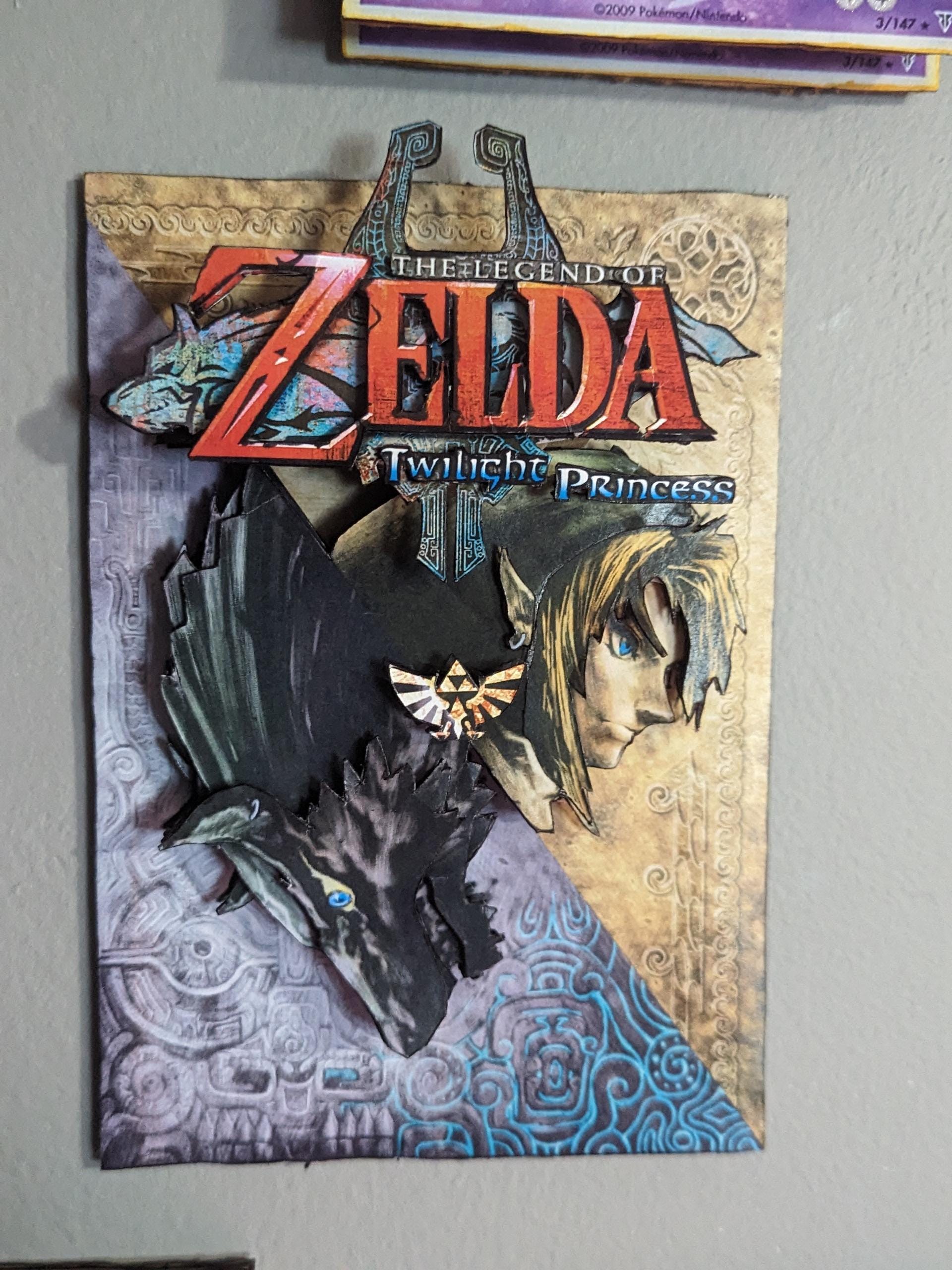 The Legend of Zelda: Twilight Princess Link / Wolf Link Shadow Box