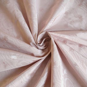 Pink Moire Fabric for Upholstery Formal Home Decor Material for Theatrical Costumes and Corsetry Vintage Fabric for Clothing and Dresses